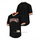 Maglia Baseball Bambino San Francisco Giants Cooperstown Collection Mesh Wordmark V Neck Nero