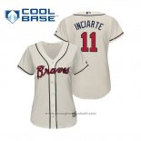 Maglia Baseball Donna Atlanta Braves Ender Inciarte Cool Base Alternato 2019 Crema