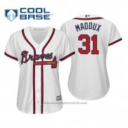 Maglia Baseball Donna Atlanta Braves Greg Maddux Cool Base Home 2019 Bianco