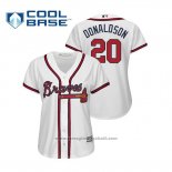 Maglia Baseball Donna Atlanta Braves Josh Donaldson Cool Base Home 2019 Bianco