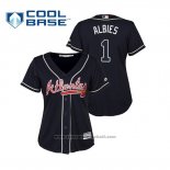 Maglia Baseball Donna Atlanta Braves Ozzie Albies Cool Base Alternato 2019 Blu