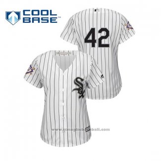 Maglia Baseball Donna Chicago White Sox 2019 Jackie Robinson Day Cool Base Bianco