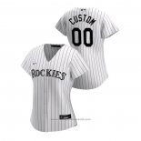 Maglia Baseball Donna Colorado Rockies Personalizzate 2020 Replica Home Bianco