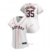 Maglia Baseball Donna Houston Astros Justin Verlander 2020 Replica Home Bianco