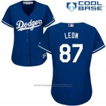 Maglia Baseball Donna Los Angeles Dodgers 87 Jose De Leon Cool Base