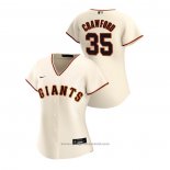 Maglia Baseball Donna San Francisco Giants Brandon Crawford 2020 Replica Home Crema