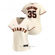 Maglia Baseball Donna San Francisco Giants Brandon Crawford 2020 Replica Home Crema