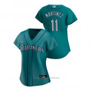 Maglia Baseball Donna Seattle Mariners Edgar Martinez 2020 Replica Alternato Verde