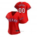 Maglia Baseball Donna Texas Rangers Personalizzate 2020 Replica Alternato Rosso