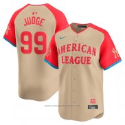 Maglia Baseball Uomo All Star 2024 Aaron Judge American League Limited Crema