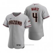 Maglia Baseball Uomo Arizona Diamondbacks Ketel Marte Autentico 2020 Road Grigio