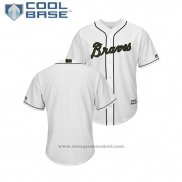 Maglia Baseball Uomo Atlanta Braves 2018 Memorial Day Cool Base Bianco