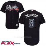 Maglia Baseball Uomo Atlanta Braves 8 Jace Peterson Blu Autentico Collection Flex Base