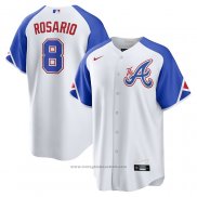 Maglia Baseball Uomo Atlanta Braves Eddie Rosario 2023 City Connect Replica Bianco