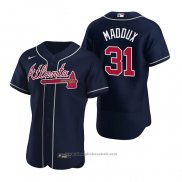 Maglia Baseball Uomo Atlanta Braves Greg Maddux Autentico Alternato 2020 Blu
