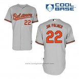 Maglia Baseball Uomo Baltimore Orioles 22 Jim Palmer Grigio Cool Base