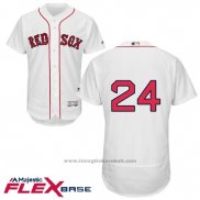 Maglia Baseball Uomo Boston Red Sox 24 David Price Bianco Autentico Collection Flex Base