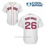 Maglia Baseball Uomo Boston Red Sox 26 Wade Boggs Bianco Home Cool Base