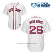 Maglia Baseball Uomo Boston Red Sox 26 Wade Boggs Bianco Home Cool Base