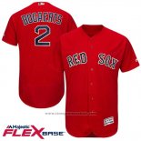 Maglia Baseball Uomo Boston Red Sox 2 Xander Bogaerts Rosso Flex Base Autentico Collection Giocatore