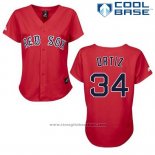 Maglia Baseball Uomo Boston Red Sox 34 David Ortiz Rosso Cool Base