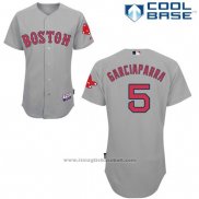 Maglia Baseball Uomo Boston Red Sox 5 Nomar Garciaparra Grigio Cool Base