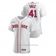 Maglia Baseball Uomo Boston Red Sox Chris Sale Autentico Bianco