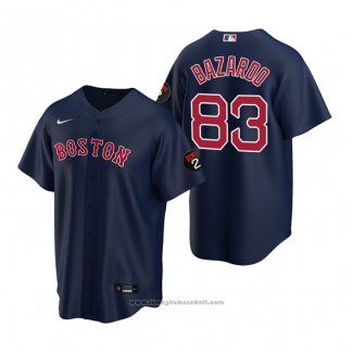 Maglia Baseball Uomo Boston Red Sox Eduard Bazardo Replica Blu