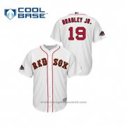 Maglia Baseball Uomo Boston Red Sox Jackie Bradley Jr. 2019 Gold Program Cool Base Bianco