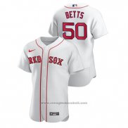 Maglia Baseball Uomo Boston Red Sox Mookie Betts Autentico Bianco