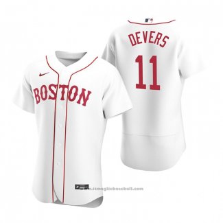 Maglia Baseball Uomo Boston Red Sox Rafael Devers Autentico 2020 Alternato Bianco