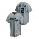 Maglia Baseball Uomo Boston Red Sox Xander Bogaerts Cooperstown Collection Road Grigio