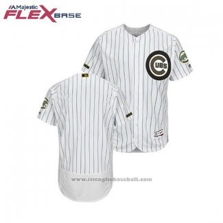 Maglia Baseball Uomo Chicago Cubs 2018 Memorial Day Flex Base Bianco