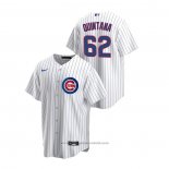 Maglia Baseball Uomo Chicago Cubs Jose Quintana Replica Home Bianco