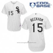 Maglia Baseball Uomo Chicago White Sox 15 Gordon Beckham Bianco Home Cool Base