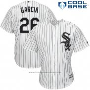 Maglia Baseball Uomo Chicago White Sox 26 Avisail Garcia Bianco Cool Base