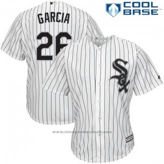 Maglia Baseball Uomo Chicago White Sox 26 Avisail Garcia Bianco Cool Base