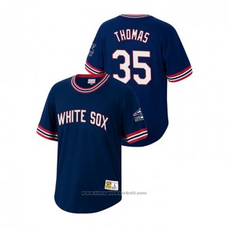 Maglia Baseball Uomo Chicago White Sox Frank Thomas Cooperstown Collection Blu