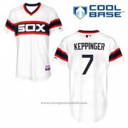Maglia Baseball Uomo Chicago White Sox Jeff Keppinger 7 Bianco Alternato Cool Base