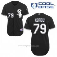 Maglia Baseball Uomo Chicago White Sox Jose Abreu 79 Nero Alternato Cool Base