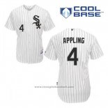 Maglia Baseball Uomo Chicago White Sox Luke Appling 4 Bianco Home Cool Base