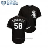 Maglia Baseball Uomo Chicago White Sox Miguel Gonzalez Cool Base Alternato Nero