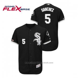 Maglia Baseball Uomo Chicago White Sox Yolmer Sanchez Flex Base Nero