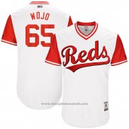 Maglia Baseball Uomo Cincinnati Reds 2017 Little League World Series 65 Asher Wojciechowski Bianco