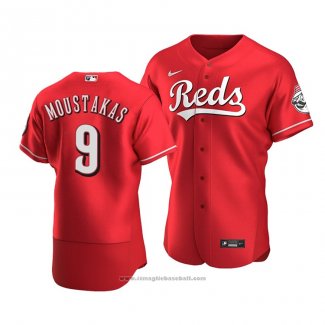 Maglia Baseball Uomo Cincinnati Reds Mike Moustakas Alternato Autentico Rosso