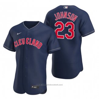 Maglia Baseball Uomo Cleveland Guardians Daniel Johnson Autentico Alternato Blu