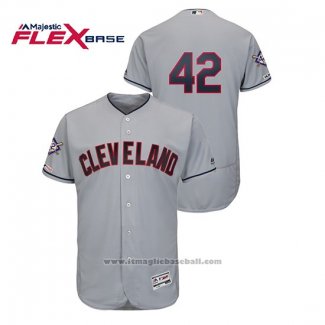 Maglia Baseball Uomo Cleveland Indians 2019 Jackie Robinson Day Flex Base Grigio