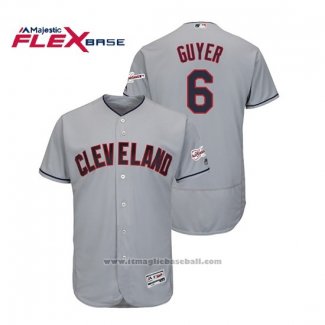 Maglia Baseball Uomo Cleveland Indians Brandon Guyer 2019 All Star Patch Flex Base Grigio