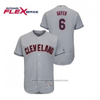 Maglia Baseball Uomo Cleveland Indians Brandon Guyer Flex Base Grigio