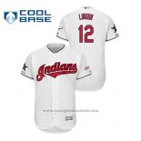 Maglia Baseball Uomo Cleveland Indians Francisco Lindor 2019 All Star Flex Base Bianco